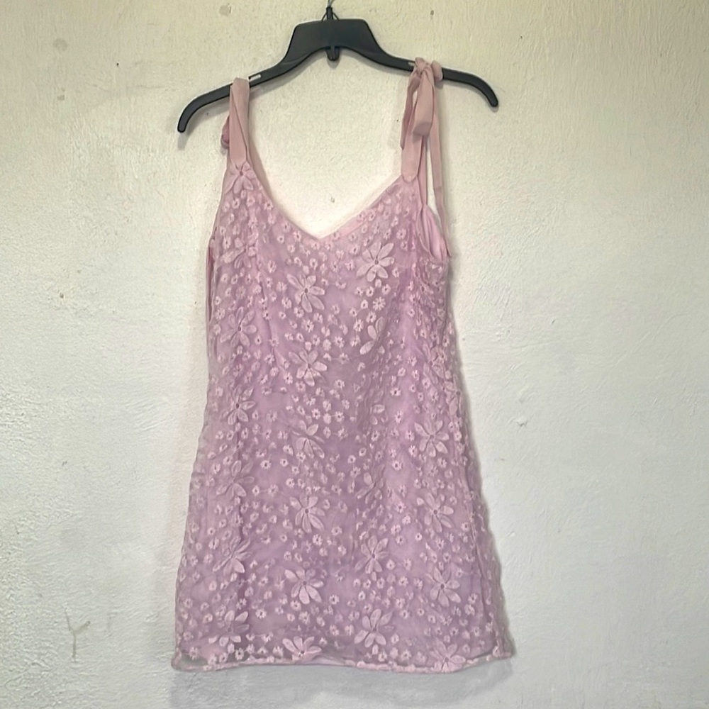 Francesca’s Pink Flower Dress Size Medium New with Tags
